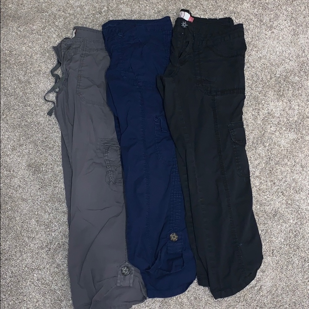 Bundle of cargo Jean shorts